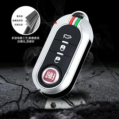Funda protectora para llave remota de coche, accesorios para llavero Fiat Ducato 500 500L Panda Grande Punto Lancia Musa