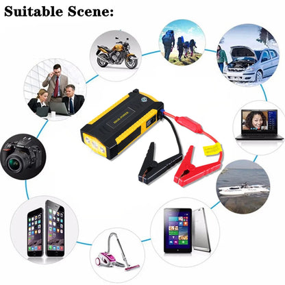 GKFLY 16000mAh 3000A arrancador de batería de coche banco de energía refuerzo de batería de coche carga 12V dispositivo de arranque gasolina diésel arrancador de coche Buster