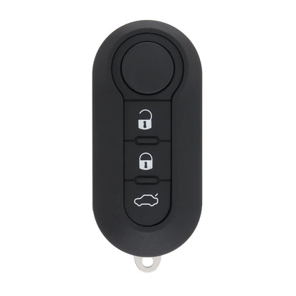 Carcasa plegable para mando a distancia de coche, carcasa de repuesto para llave de coche de 3 botones, compatible con Fiat 500 Panda Punto Bravo