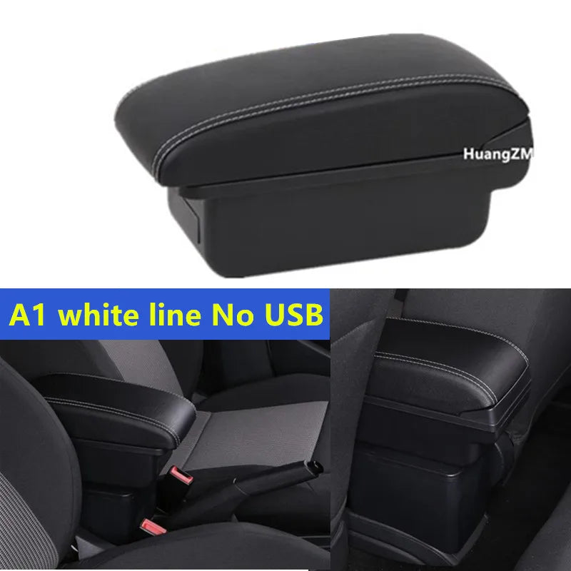 Caja de reposabrazos para Fiat 500, caja de reposabrazos para coche Fiat CRONOS, reequipamiento dedicado, caja de almacenamiento central Interior, accesorios para coche