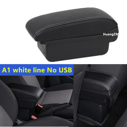 Caja de reposabrazos para Fiat 500, caja de reposabrazos para coche Fiat CRONOS, reequipamiento dedicado, caja de almacenamiento central Interior, accesorios para coche