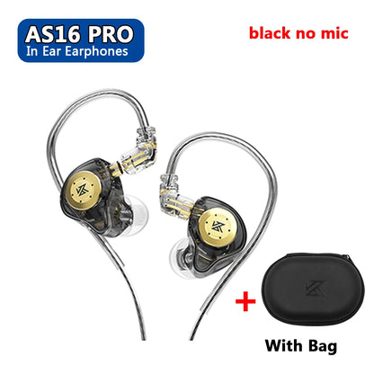 KZ-EDX Pro Earphones Bluetooth-Compatible Wired Earphones Portable Noise Cancelling Sport HiFi Monitor Headset for Game