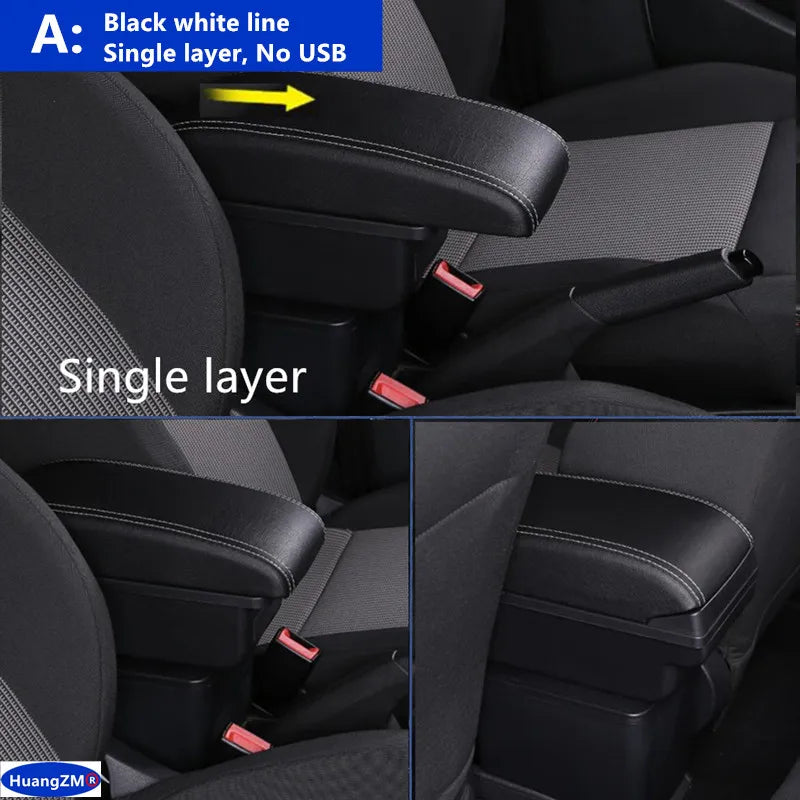 Caja de reposabrazos para Fiat 500, caja de reposabrazos para coche Fiat CRONOS, reequipamiento dedicado, caja de almacenamiento central Interior, accesorios para coche