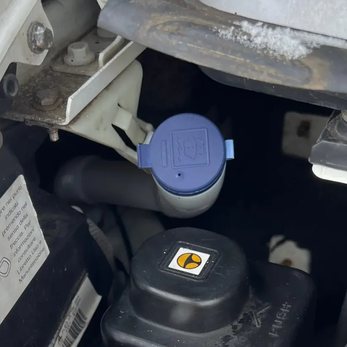 Tapa de tapa de botella de tanque de depósito de líquido para limpiaparabrisas de coche 71740943   Para Fiat 500 Punto Bravo Doblo para Alfa Romeo para Abarth 500