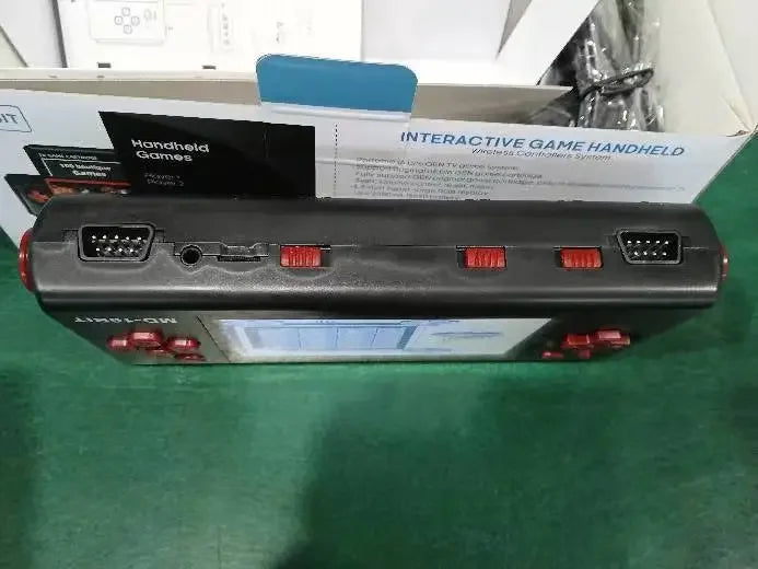 HG-943 4,3 ''MD 16BIT HD TV juego portátil consola de juegos Retro consola arcade 2 jugadores inalámbrico have118 juegos compatible con tarjeta de juego