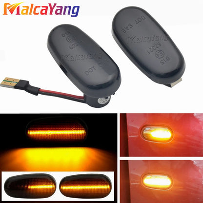 Luces LED dinámicas para coche, marcador lateral para Alfa Romeo Mito 955, 147 GT, 937, Fiat Bravo 2, señal de giro, lámpara intermitente, 2 piezas