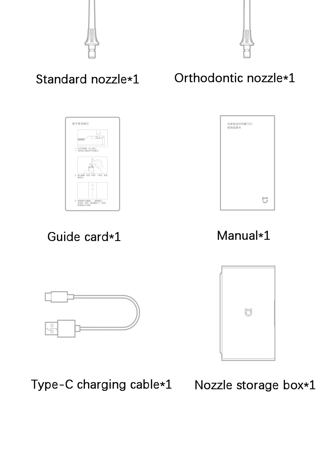 XIAOMI MIJIA-irrigador Oral portátil F300, irrigador Dental con chorro de agua, blanqueamiento Dental, limpiador de dientes bucales, pulso de agua MEO703