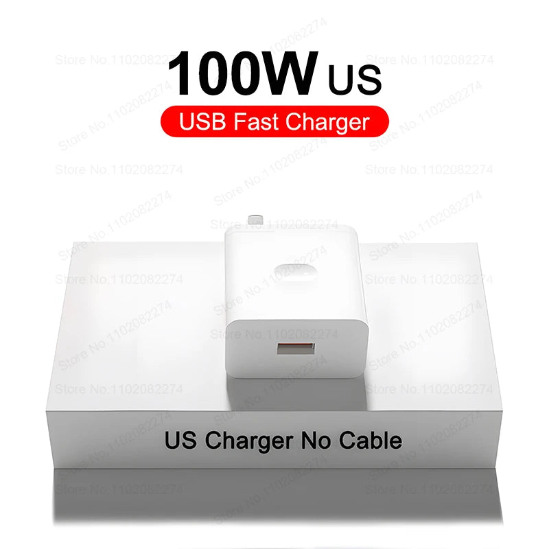 100W Supervooc cargador rápido Cargador de carga rápida Adaptador de teléfono de pared para OnePlus 13R 12R 12 13 11 10 ACE 5 PRO Cable de cargador USB Tipo C