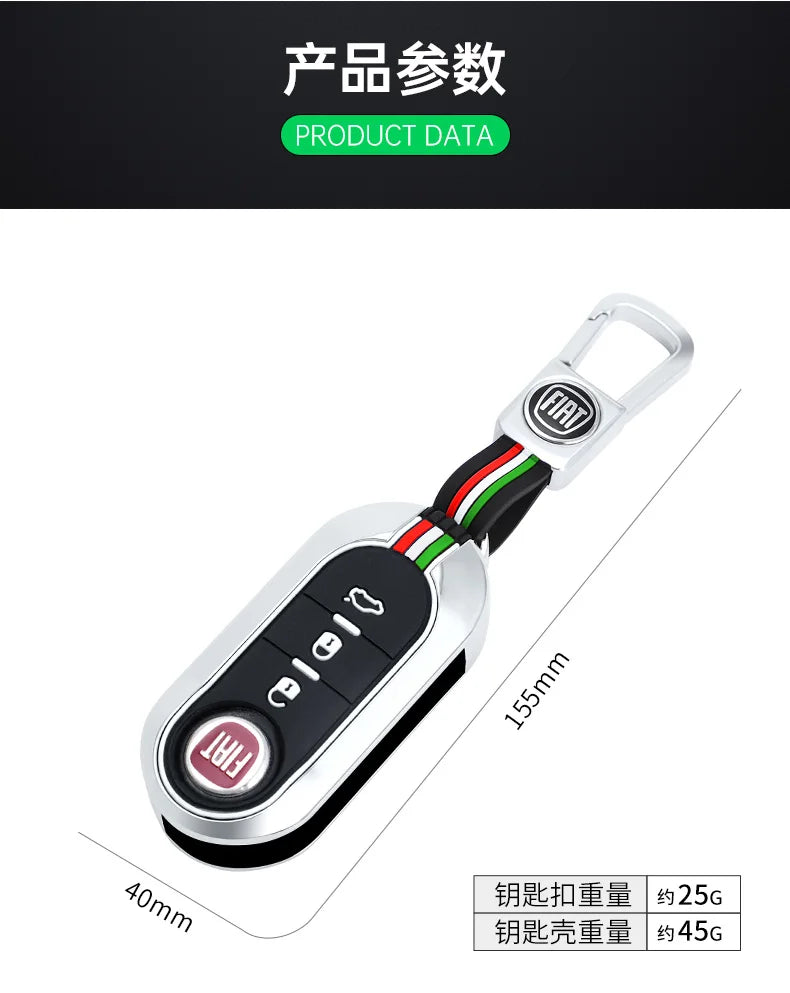 Funda protectora para llave remota de coche, accesorios para llavero Fiat Ducato 500 500L Panda Grande Punto Lancia Musa