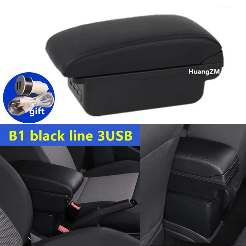 Caja de reposabrazos para Fiat 500, caja de reposabrazos para coche Fiat CRONOS, reequipamiento dedicado, caja de almacenamiento central Interior, accesorios para coche