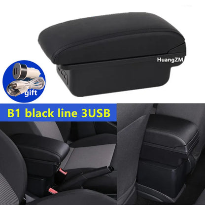 Caja de reposabrazos para Fiat 500, caja de reposabrazos para coche Fiat CRONOS, reequipamiento dedicado, caja de almacenamiento central Interior, accesorios para coche
