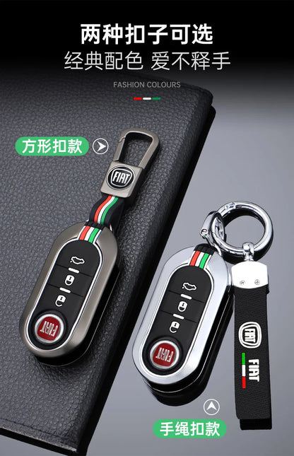 Funda protectora para llave remota de coche, accesorios para llavero Fiat Ducato 500 500L Panda Grande Punto Lancia Musa