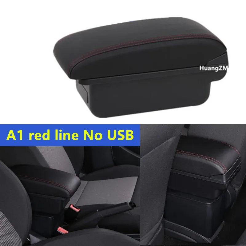Caja de reposabrazos para Fiat 500, caja de reposabrazos para coche Fiat CRONOS, reequipamiento dedicado, caja de almacenamiento central Interior, accesorios para coche