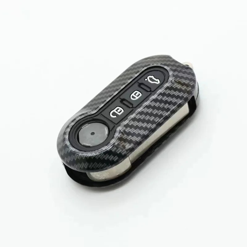 Funda ABS para llave remota de coche, carcasa Fob para Fiat 500 Ducato Panda 500L Punto Lancia Musa, Citroen Jumper para Peugeot Boxer