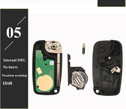 Jingyuqin 433MHz Megamos ID48 mando a distancia para Fiat Bravo Linea Stilo Punto Ducato Ypsilon diario PEUGEOT BOXER Citroen Jumper