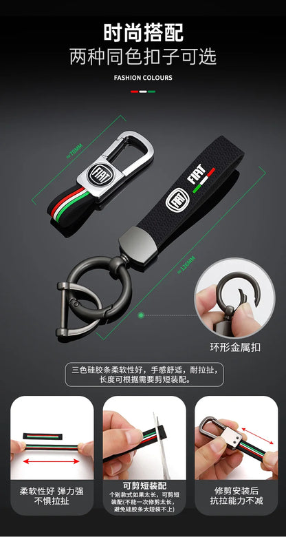 Funda protectora para llave remota de coche, accesorios para llavero Fiat Ducato 500 500L Panda Grande Punto Lancia Musa