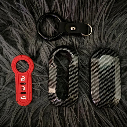Funda ABS para llave remota de coche, carcasa Fob para Fiat 500 Ducato Panda 500L Punto Lancia Musa, Citroen Jumper para Peugeot Boxer