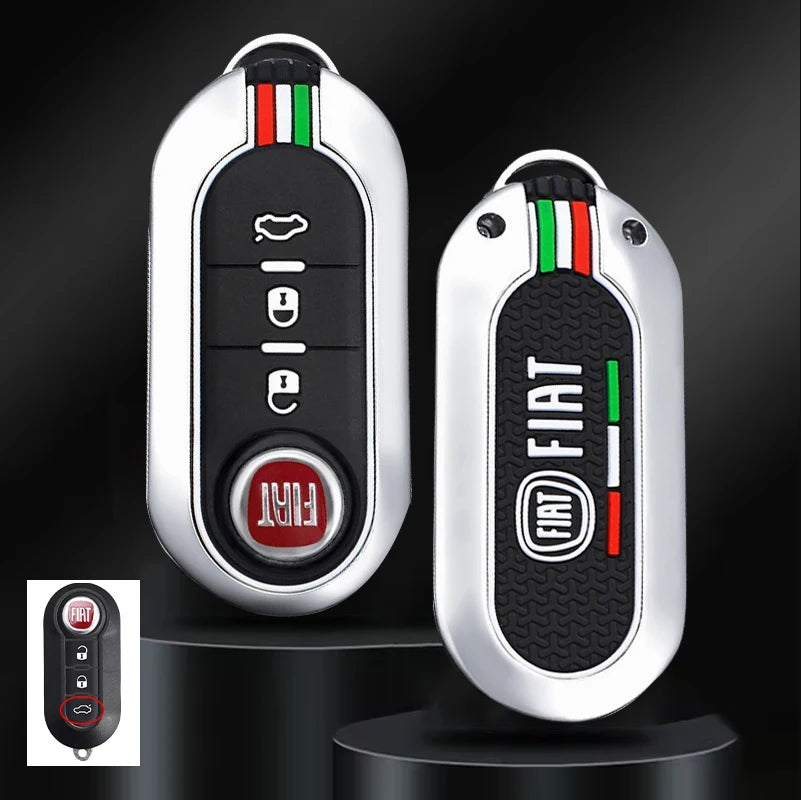 Funda protectora para llave remota de coche, accesorios para llavero Fiat Ducato 500 500L Panda Grande Punto Lancia Musa