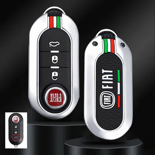 Funda protectora para llave remota de coche, accesorios para llavero Fiat Ducato 500 500L Panda Grande Punto Lancia Musa