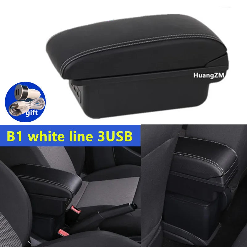 Caja de reposabrazos para Fiat 500, caja de reposabrazos para coche Fiat CRONOS, reequipamiento dedicado, caja de almacenamiento central Interior, accesorios para coche