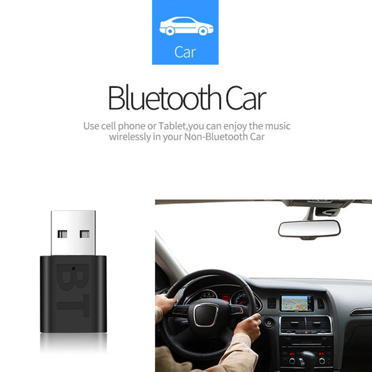 Bluetooth 5.0 Audio Receiver Wireless Bluetooth Adapter 3.5MM 3.5 Jack AUX Auto Stereo Music USB Dongle for TV Speaker Headphone