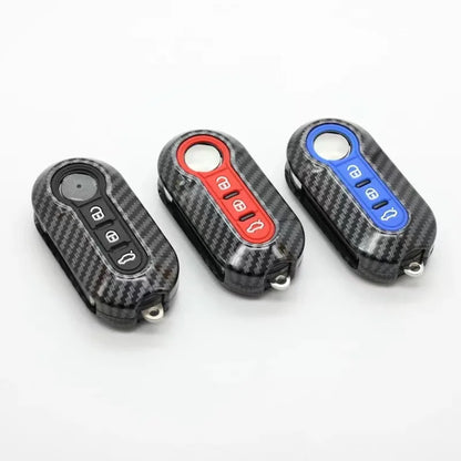 Funda ABS para llave remota de coche, carcasa Fob para Fiat 500 Ducato Panda 500L Punto Lancia Musa, Citroen Jumper para Peugeot Boxer