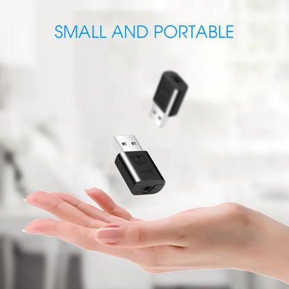 Bluetooth 5.0 Audio Receiver Wireless Bluetooth Adapter 3.5MM 3.5 Jack AUX Auto Stereo Music USB Dongle for TV Speaker Headphone