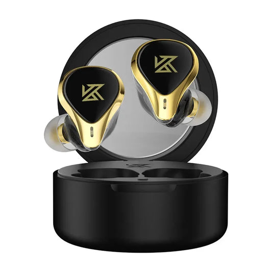 KZ SA08 PRO 4BA Units TWS Bluetooth 5.2 Earphone Wireless Earbuds Touch Control Noise Cancelling Sport HeadsetWith Charging Case