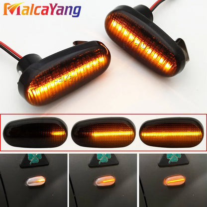 Luces LED dinámicas para coche, marcador lateral para Alfa Romeo Mito 955, 147 GT, 937, Fiat Bravo 2, señal de giro, lámpara intermitente, 2 piezas