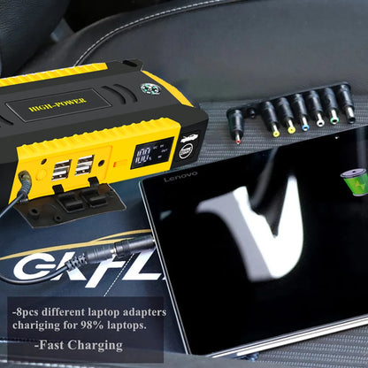 GKFLY 16000mAh 3000A arrancador de batería de coche banco de energía refuerzo de batería de coche carga 12V dispositivo de arranque gasolina diésel arrancador de coche Buster