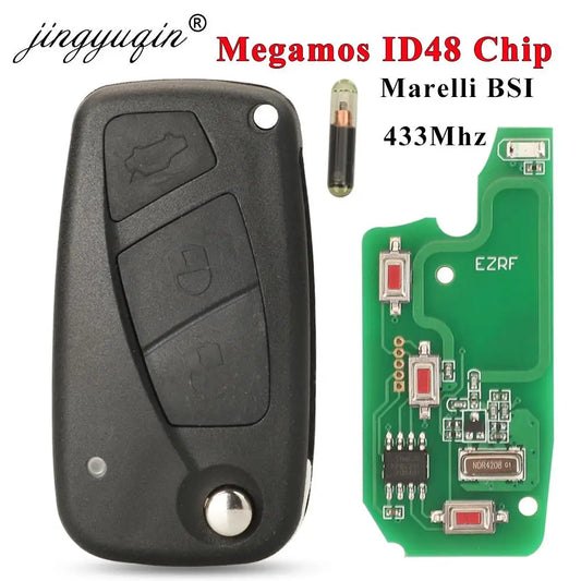 Jingyuqin 433MHz Megamos ID48 mando a distancia para Fiat Bravo Linea Stilo Punto Ducato Ypsilon diario PEUGEOT BOXER Citroen Jumper