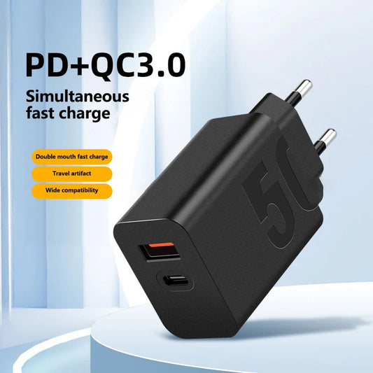 Cargador Original para Motorola 50W, adaptador de corriente de doble puerto PD, Cable USB tipo C para Moto X30 Pro Razr 40 Edge