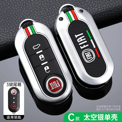 Funda protectora para llave remota de coche, accesorios para llavero Fiat Ducato 500 500L Panda Grande Punto Lancia Musa