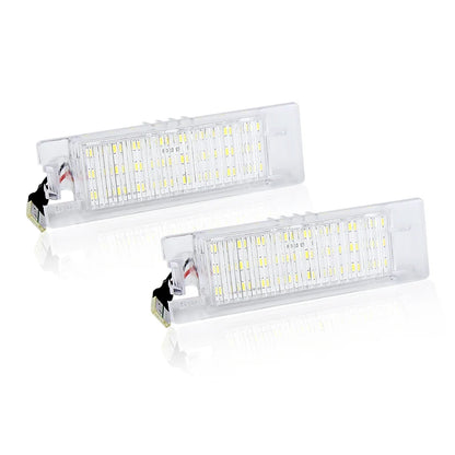 Luz Led blanca para placa de matrícula, 2 uds., para Fiat Grande Punto Evo Van Pratico Brava Bravo Cinquecento Croma Doblo Linea Marea