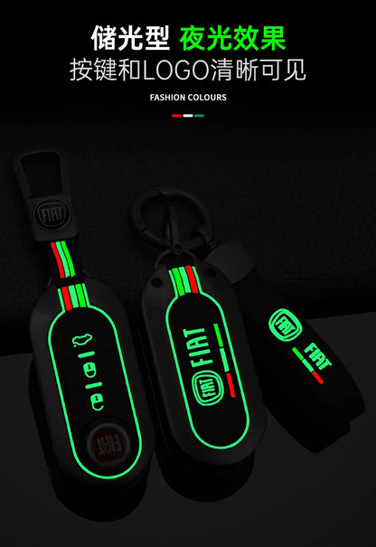 Funda protectora para llave remota de coche, accesorios para llavero Fiat Ducato 500 500L Panda Grande Punto Lancia Musa