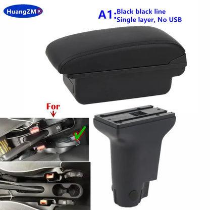 Caja de reposabrazos para Fiat 500, caja de reposabrazos para coche Fiat CRONOS, reequipamiento dedicado, caja de almacenamiento central Interior, accesorios para coche