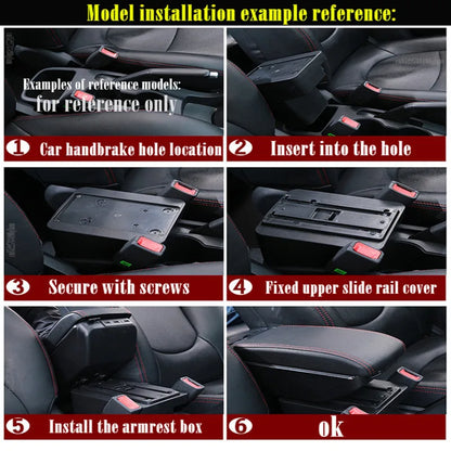 Caja de reposabrazos para Fiat 500, caja de reposabrazos para coche Fiat CRONOS, reequipamiento dedicado, caja de almacenamiento central Interior, accesorios para coche