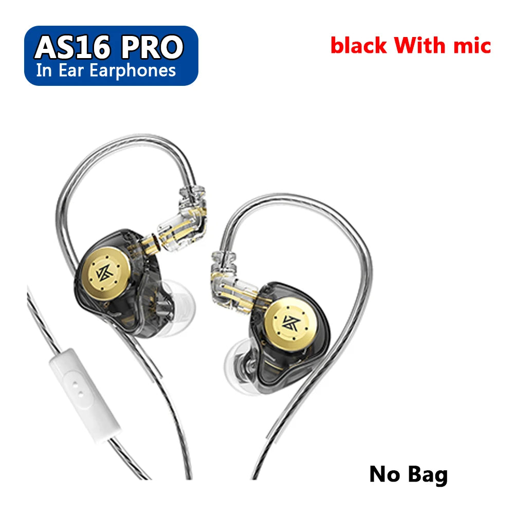KZ-EDX Pro Earphones Bluetooth-Compatible Wired Earphones Portable Noise Cancelling Sport HiFi Monitor Headset for Game