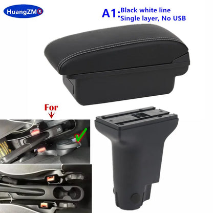 Caja de reposabrazos para Fiat 500, caja de reposabrazos para coche Fiat CRONOS, reequipamiento dedicado, caja de almacenamiento central Interior, accesorios para coche