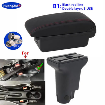 Caja de reposabrazos para Fiat 500, caja de reposabrazos para coche Fiat CRONOS, reequipamiento dedicado, caja de almacenamiento central Interior, accesorios para coche