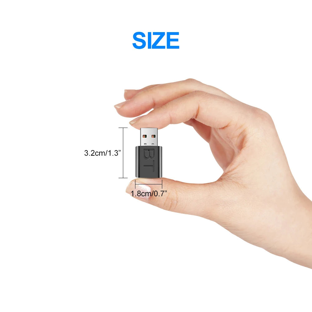 Bluetooth 5.0 Audio Receiver Wireless Bluetooth Adapter 3.5MM 3.5 Jack AUX Auto Stereo Music USB Dongle for TV Speaker Headphone