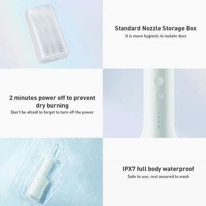 XIAOMI MIJIA-irrigador Oral portátil F300, irrigador Dental con chorro de agua, blanqueamiento Dental, limpiador de dientes bucales, pulso de agua MEO703