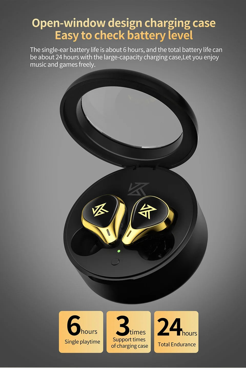 KZ SA08 PRO 4BA unidades TWS Bluetooth 5,2 auriculares inalámbricos Control táctil cancelación de ruido auriculares deportivos con estuche de carga
