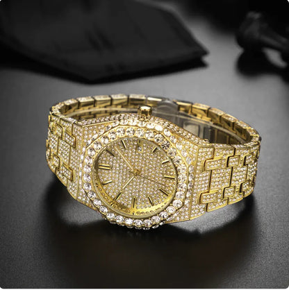 Reloj de Cuarzo para Hombre con Diamantes Estelares