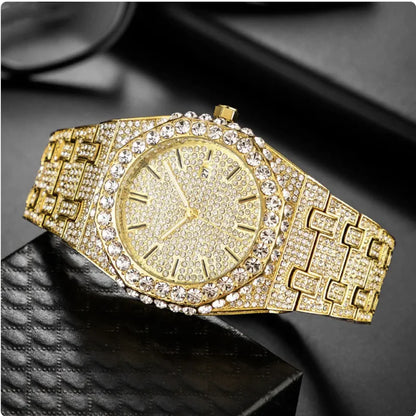 Reloj de Cuarzo para Hombre con Diamantes Estelares