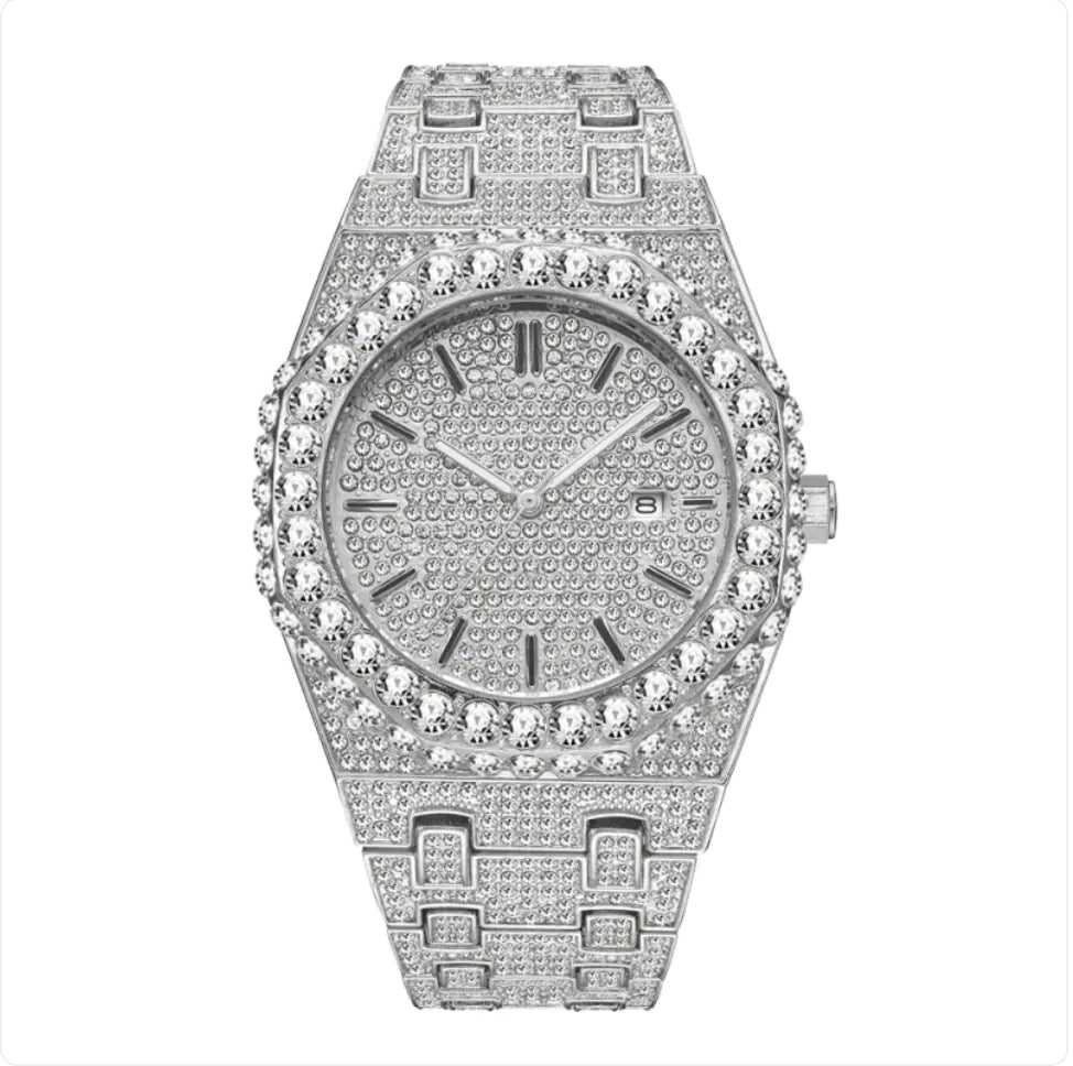 Reloj de Cuarzo para Hombre con Diamantes Estelares