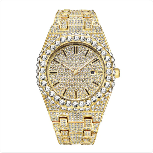 Reloj de Cuarzo para Hombre con Diamantes Estelares