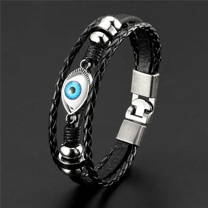 Chic Multi-Tier Evil Eye Bracelet